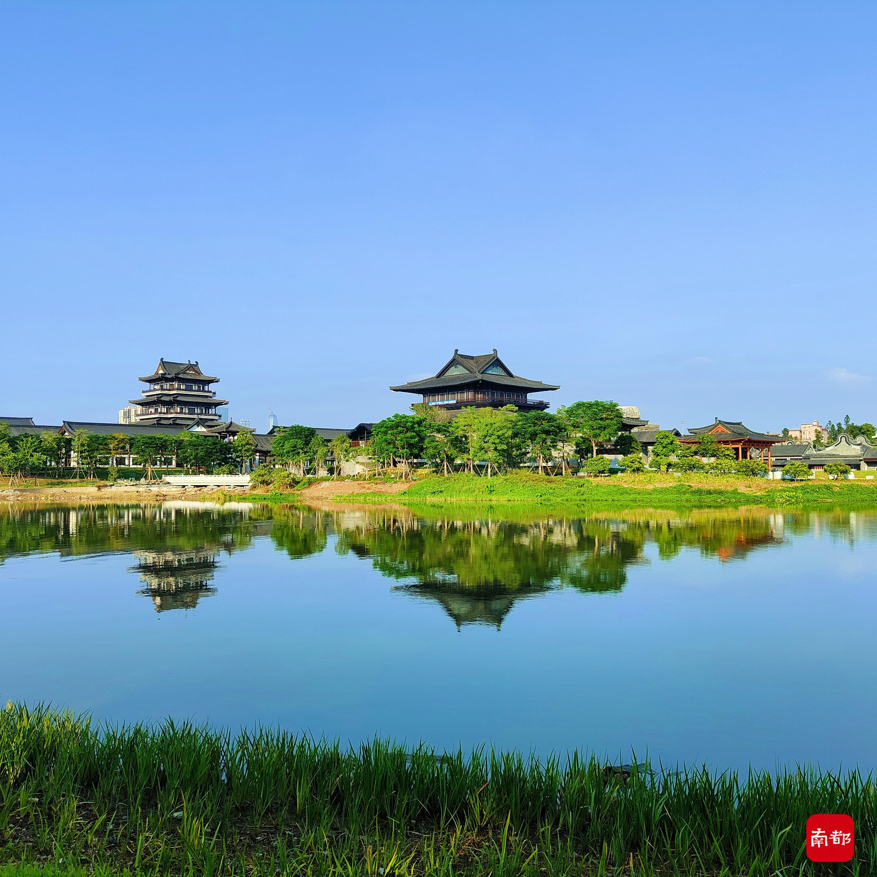 广州文化馆新馆曝光,中轴线南建成一大片古色古香建筑