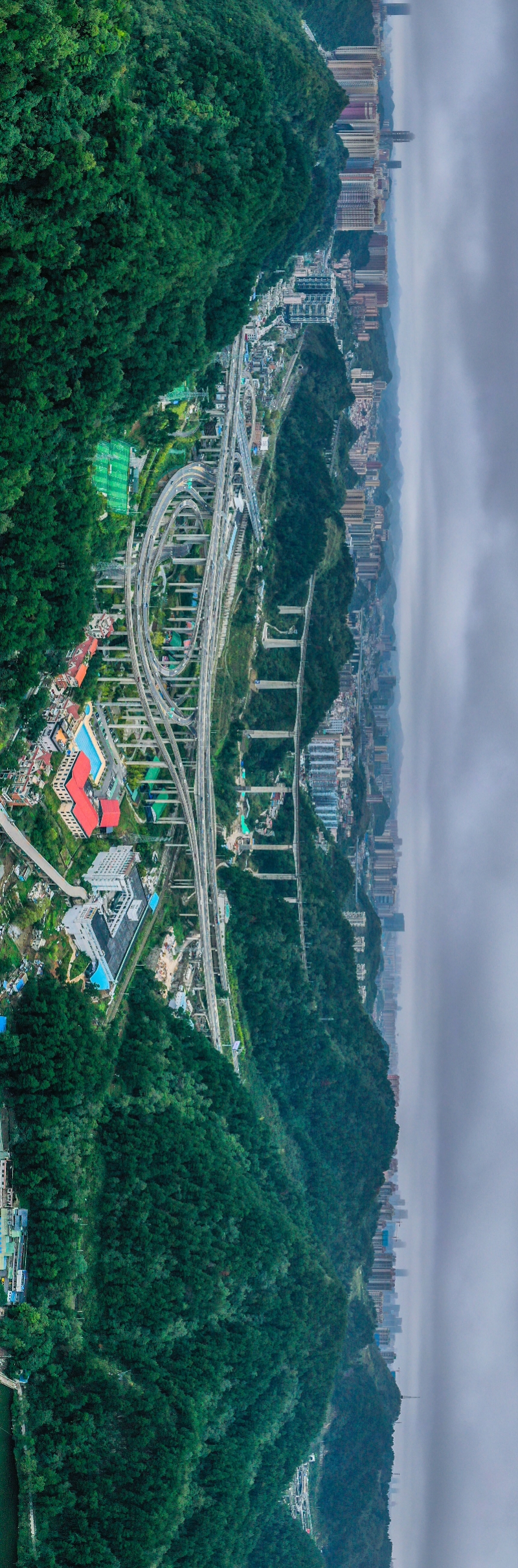 图集 贵阳 最复杂 的立交桥 空中俯瞰 堪比过山车