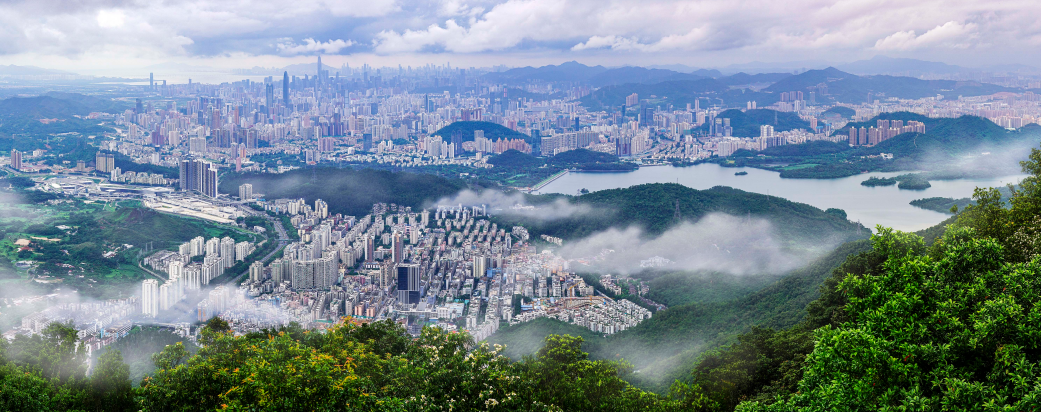 罗湖全景,摄影:曾向阳