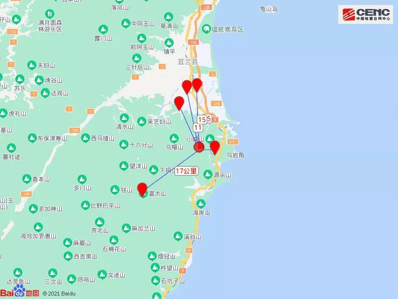 台湾宜兰县发生6 3级地震 新闻资讯 奥一网