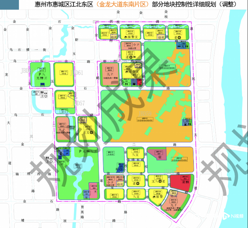 惠州江北东区控规新调整,规划新建设学校11所