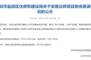 没卖完!深圳今年首批人才房还剩超两千套,要选房流程这么走