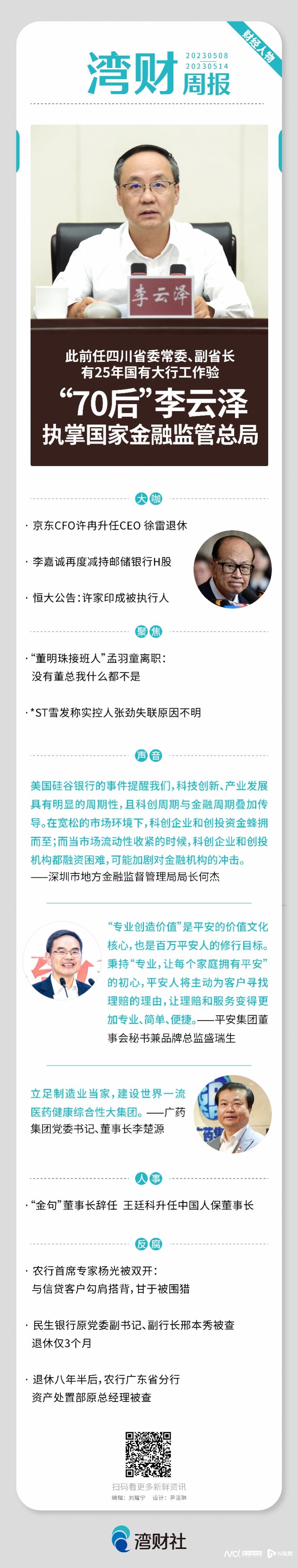 湾财周报｜人物观察（2023年5月8日-5月14日）